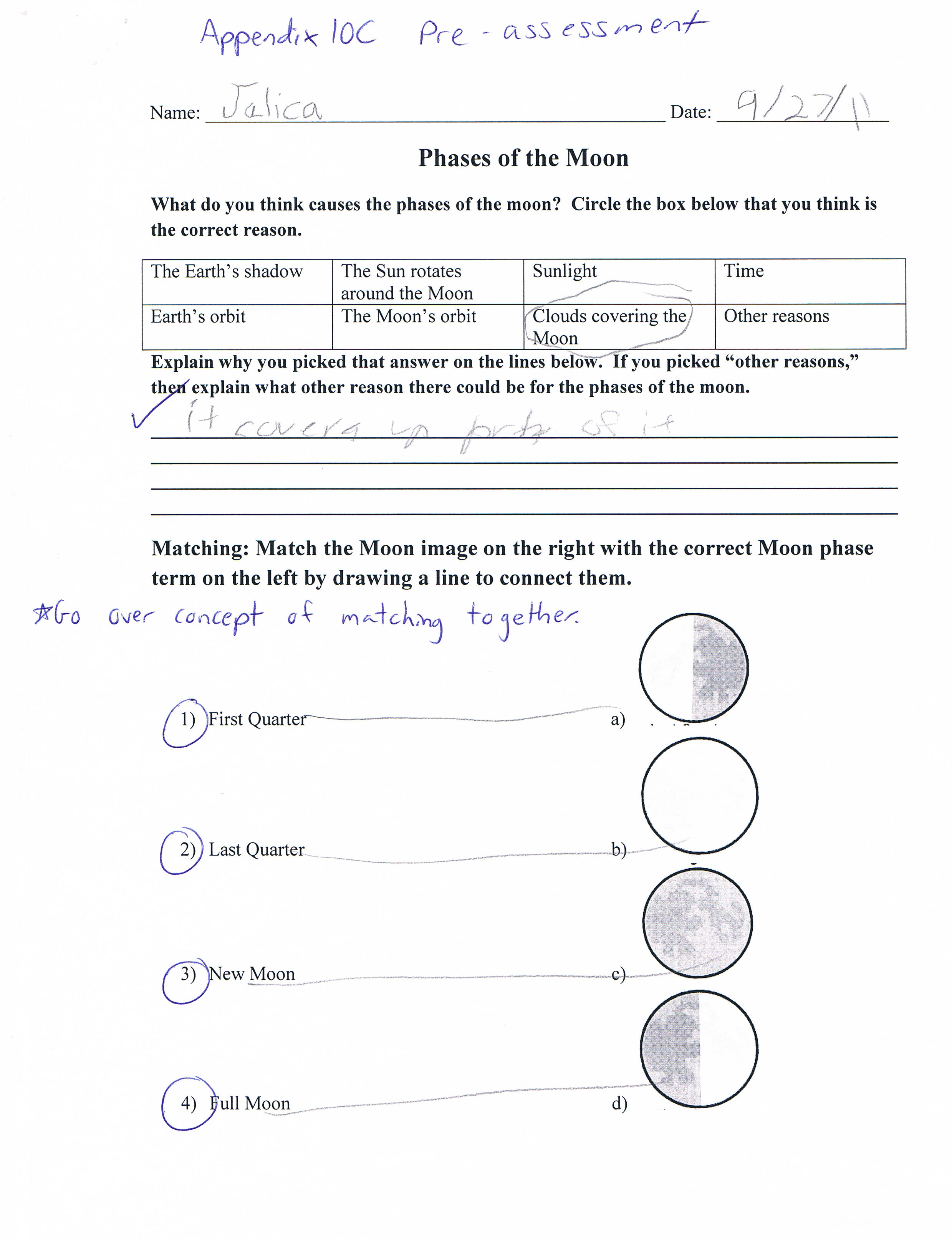 Developing Pre-Assessment